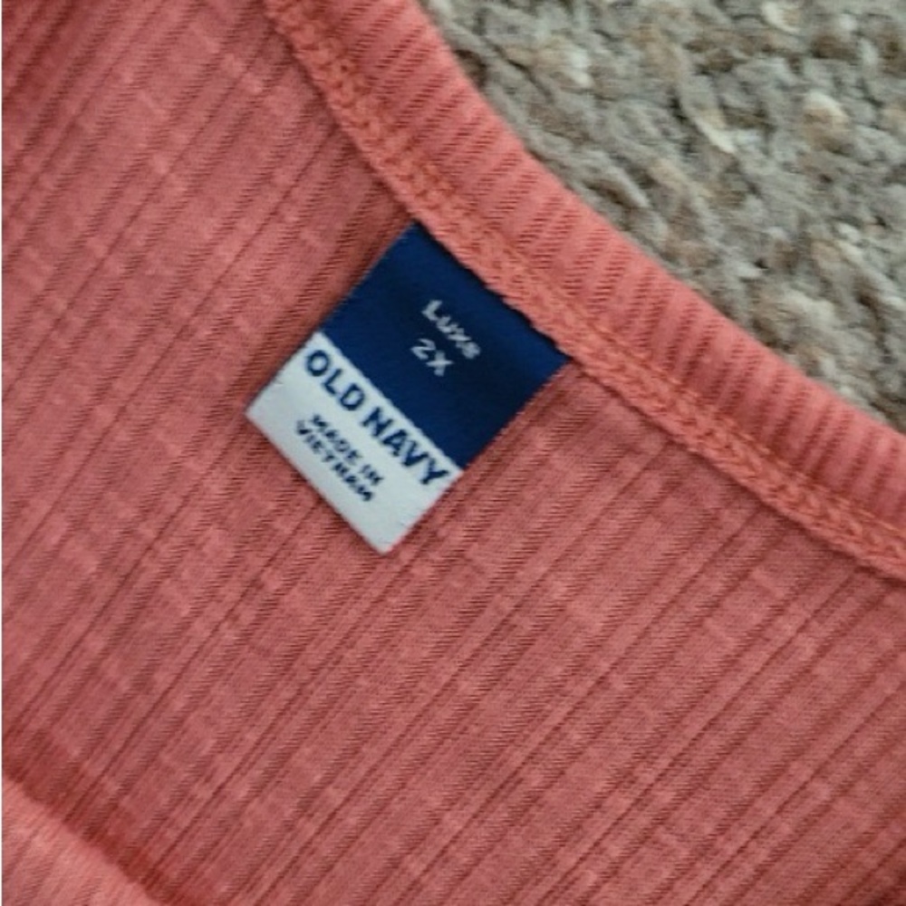 Women’s Ribbed Coral Tank Top - Picture 5 of 6
